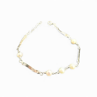 Bracciale in Argento 925 con Perle