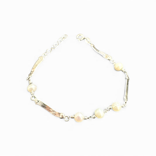 Bracciale in Argento 925 con Perle
