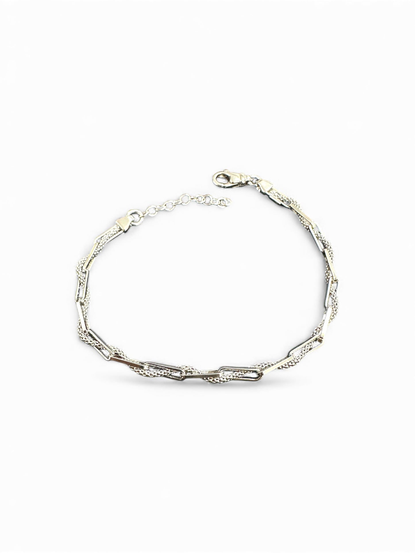 Bracciale in Argento 925 Maglia Intrecciata – Eleganza e Stile Unico