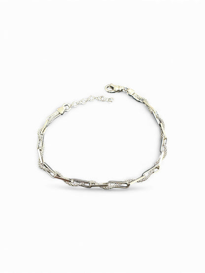 Bracciale in Argento 925 Maglia Intrecciata – Eleganza e Stile Unico