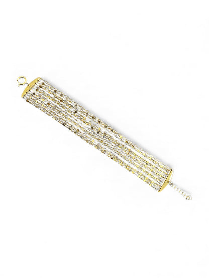 Bracciale Multifilo in Argento 925 Dorato  – Eleganza a Fascia