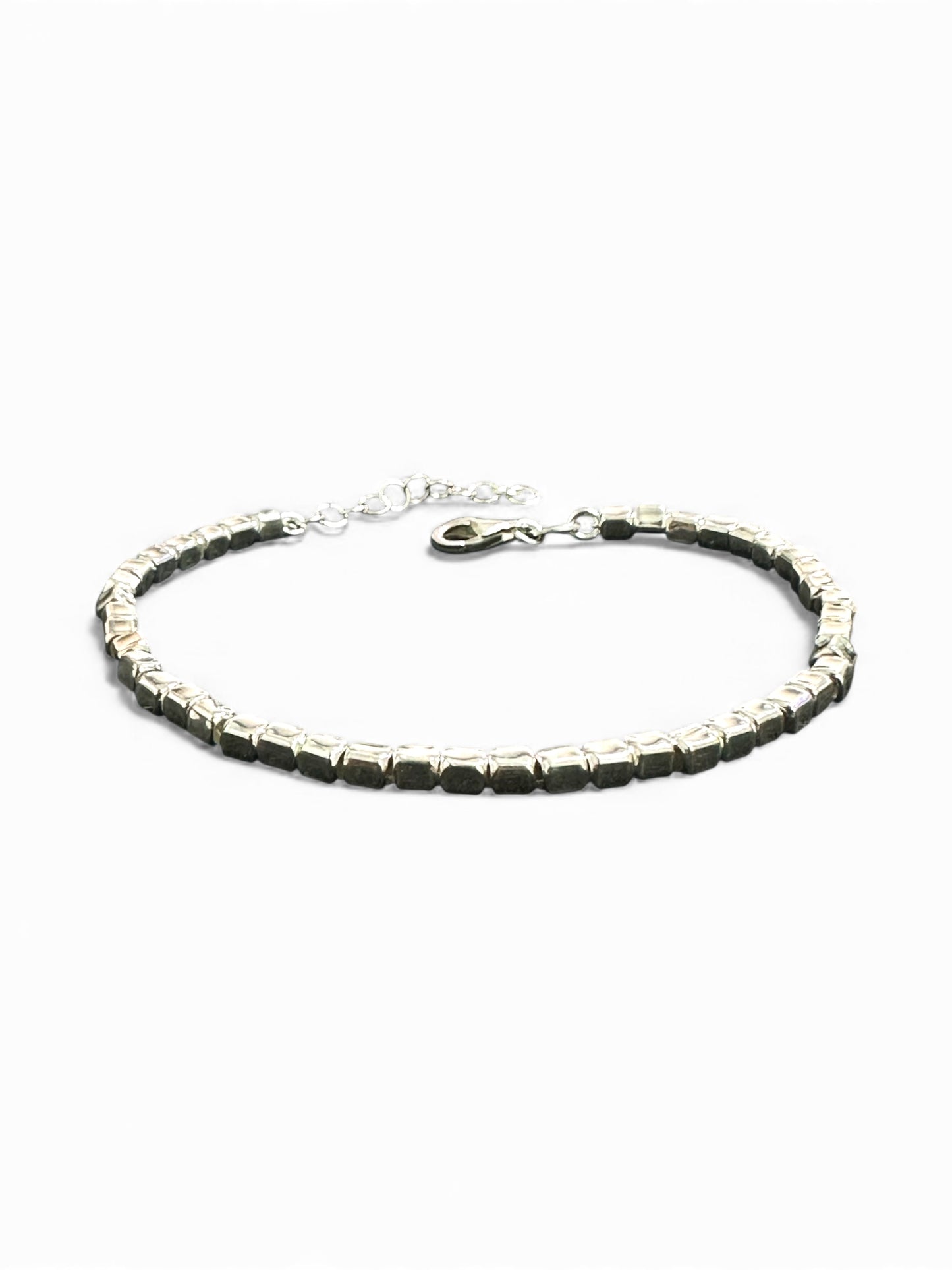 Bracciale in Argento 925 con quadrati Geometrici – Minimal Chic