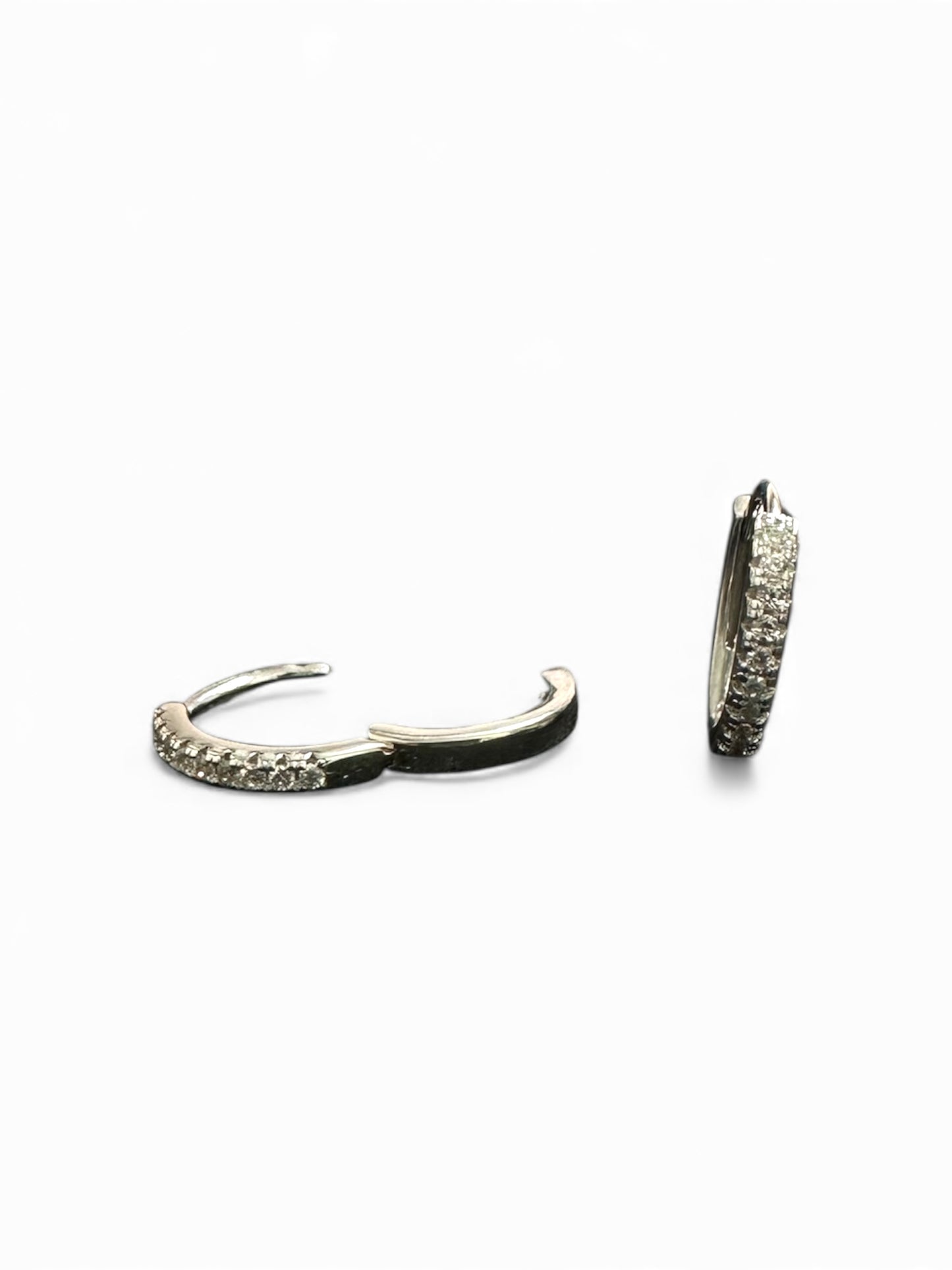 Orecchini Cerchietti in Argento 925 con Zirconi