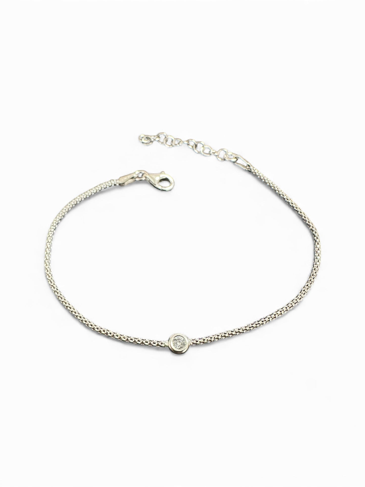 Bracciale Punto Luce – Argento o Dorato - Maglia Serpentina