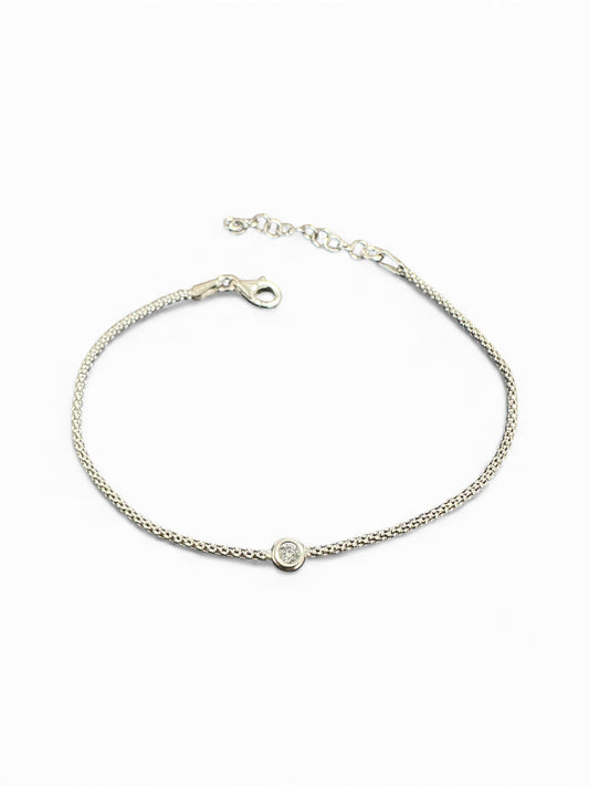 Bracciale Punto Luce – Argento o Dorato - Maglia Serpentina
