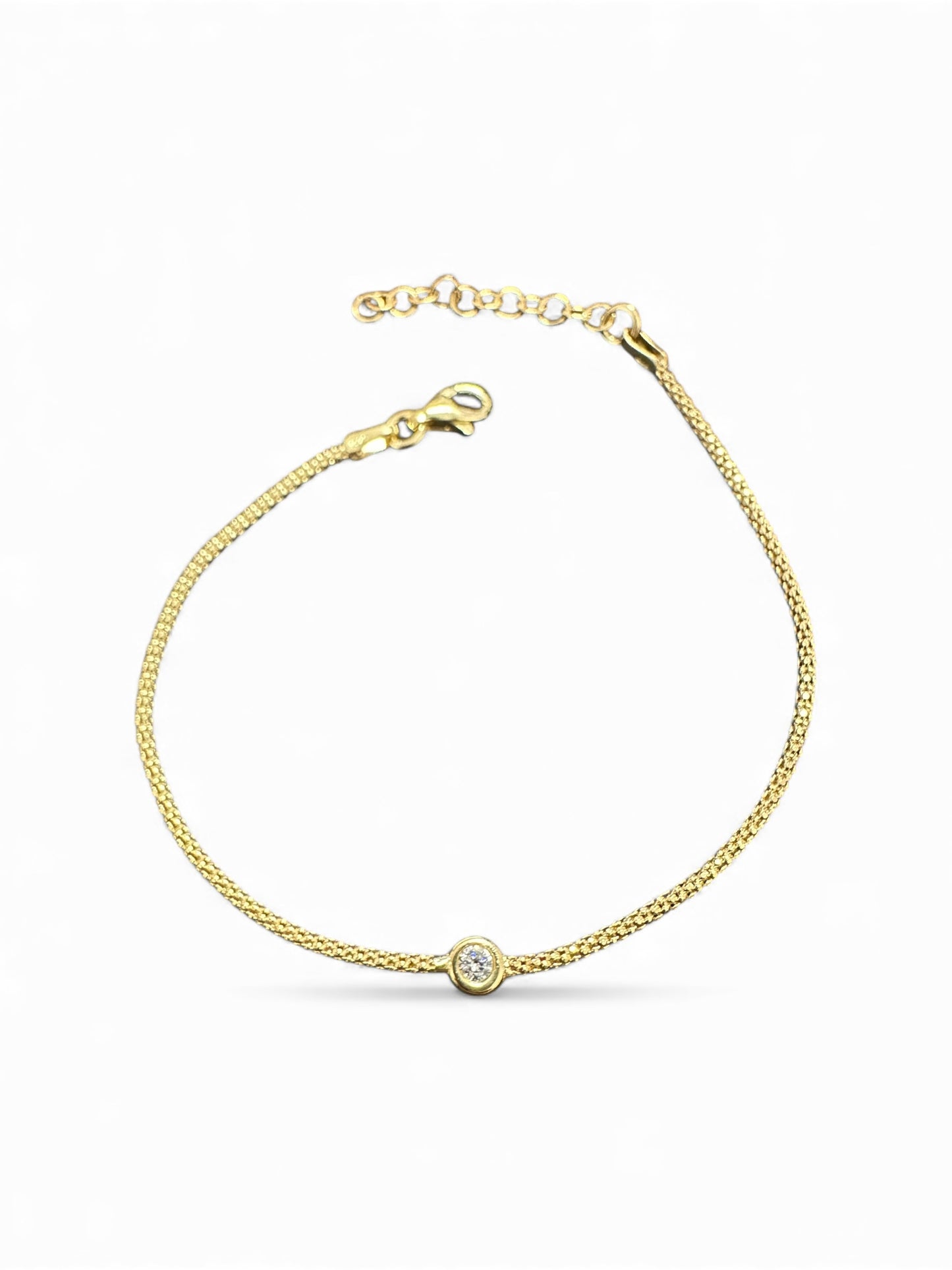 Bracciale Punto Luce – Argento o Dorato - Maglia Serpentina