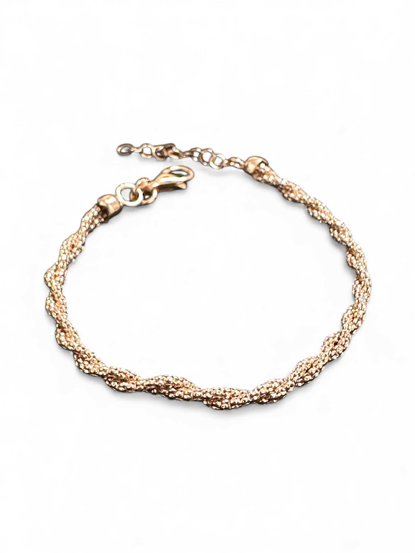 Bracciale Treccia Brillante in Argento 925
