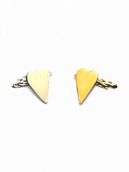 Anello con Cuore – Disponibile in Argento e Dorato