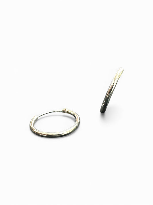 Orecchini a Cerchio Sottili in Argento 925