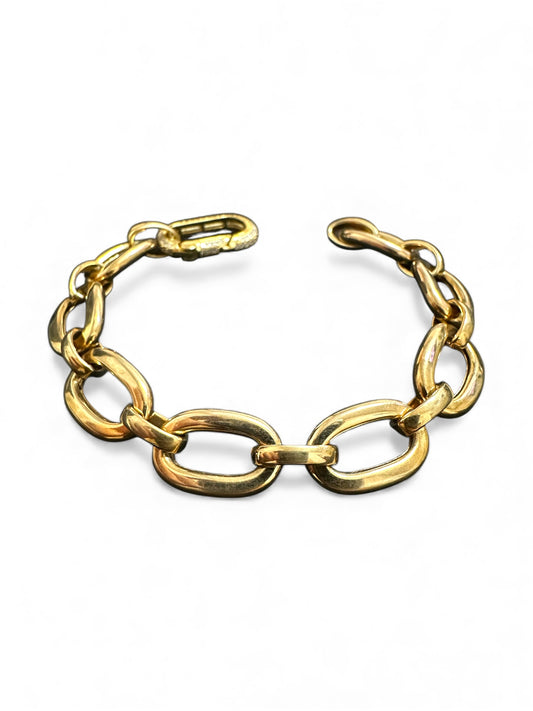Bracciale con Anelloni in Argento 925 Giallo