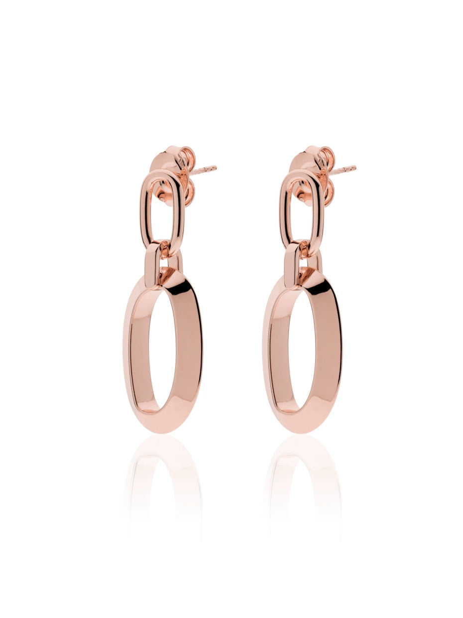 Orecchini lunghi catena rosa Ref. 2149