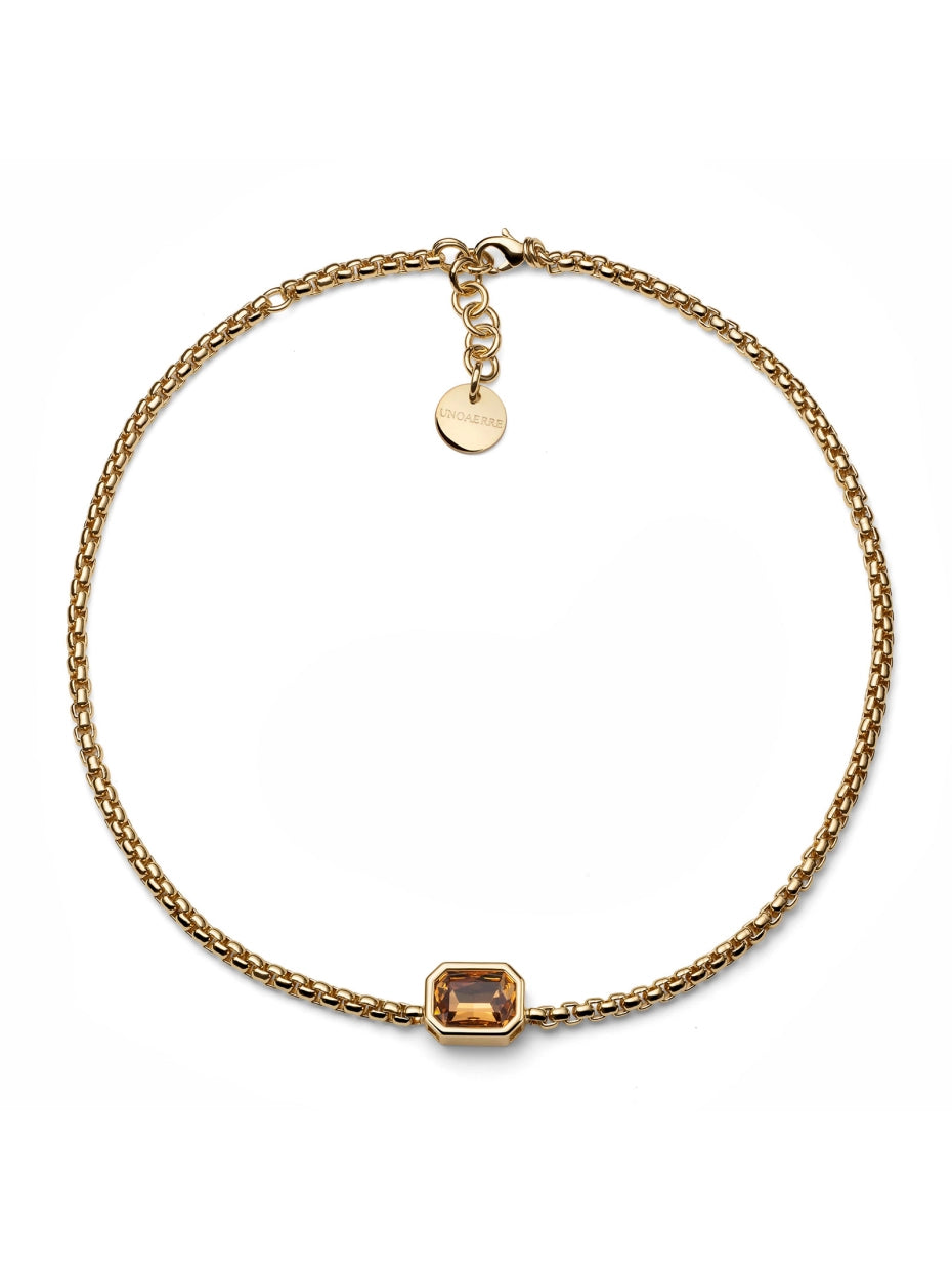 Collana Joya cristallo giallo Unoaerre Ref. 2828