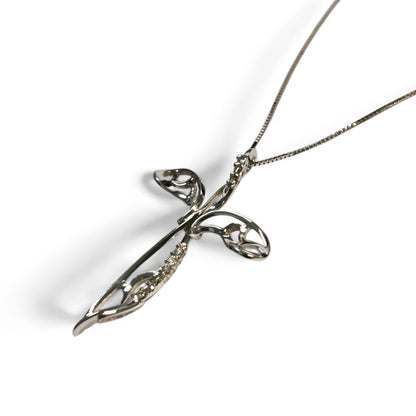 Pendente Croce con Diamanti CT 0.10