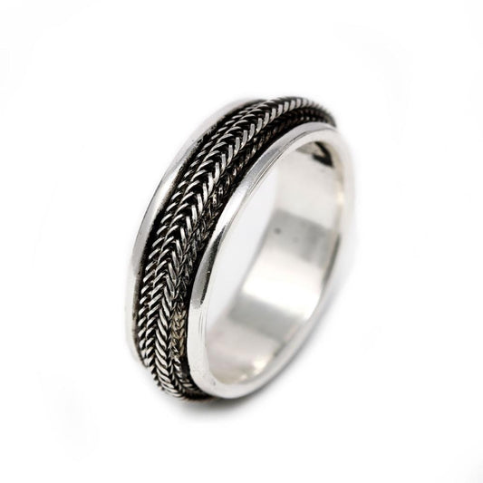 Anello in filigrana etrusca in Argento 925 mis 22