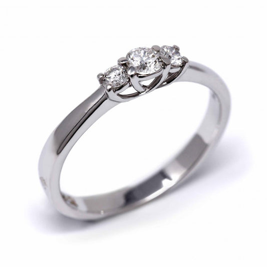 Anello trilogy con Diamanti CT 0.32