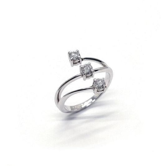 Anello Trilogy con Diamanti CT 0.36