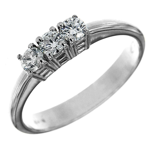 Anello Trilogy con Diamanti CT 0.36