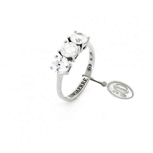 Anello Trilogy in argento bianco UNOAERRE Ref. 5822