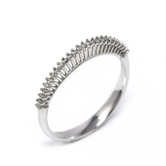Anello Veretta con 25 Diamanti CT 0.15