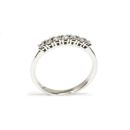Anello Veretta con Diamanti CT 0.11