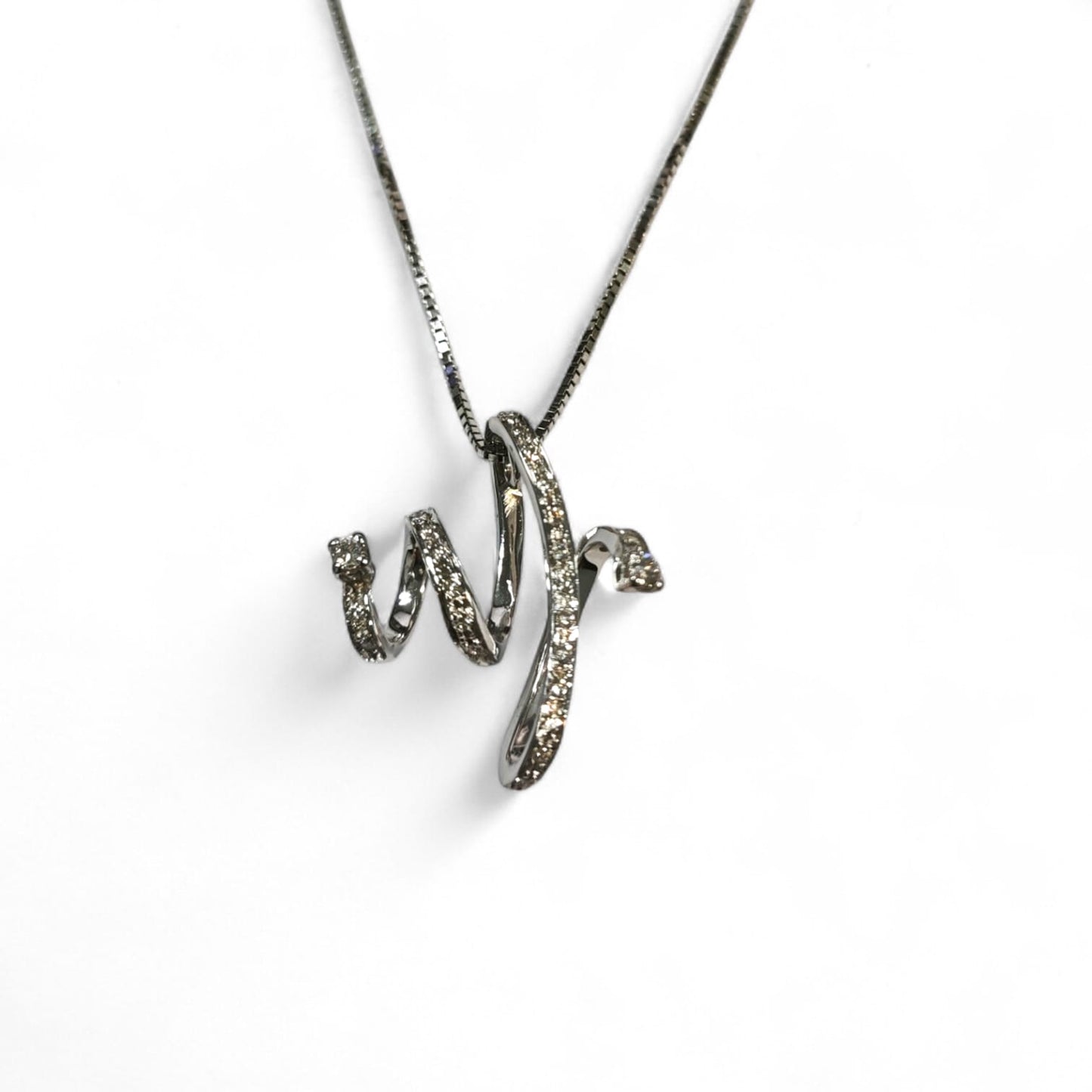 Pendente in Oro Bianco e Diamanti CT 0.25