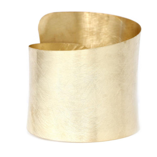 Bracciale Etrusco Piatto a Due Giri in Argento 925 Giallo
