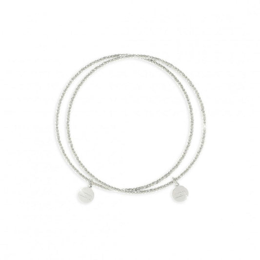 Bracciale bangle diamantato argentato UNOAERRE 0955