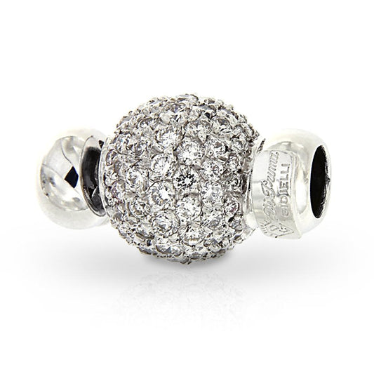 Chiusura in Oro Bianco con Diamanti CT 0.72