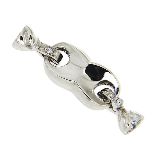 Chiusura in Oro Bianco e Diamanti CT 0.03