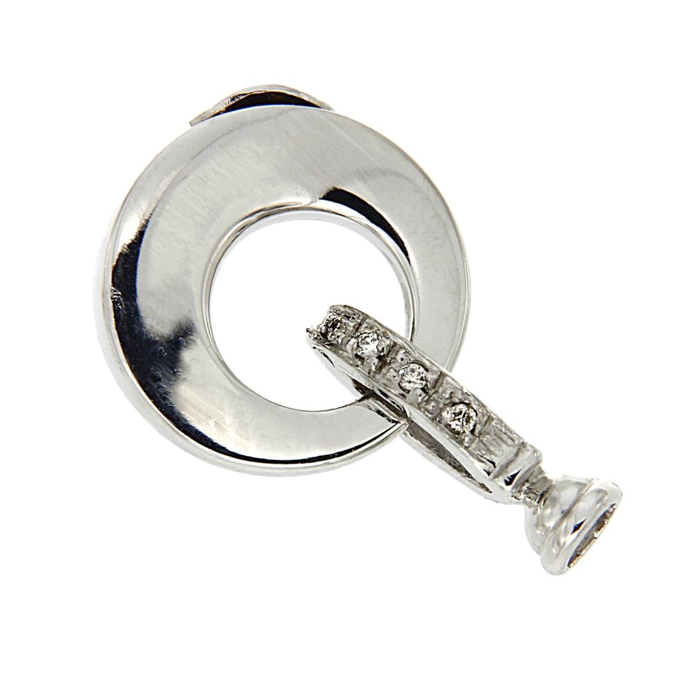 Chiusura in Oro Bianco e Diamanti CT 0.04