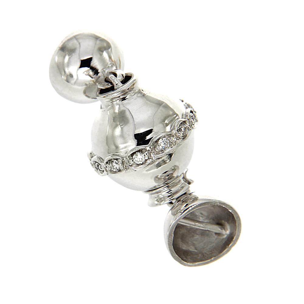 Chiusura in Oro Bianco e Diamanti CT 0.08