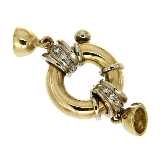 Chiusura in Oro Giallo con Diamanti CT 0.20