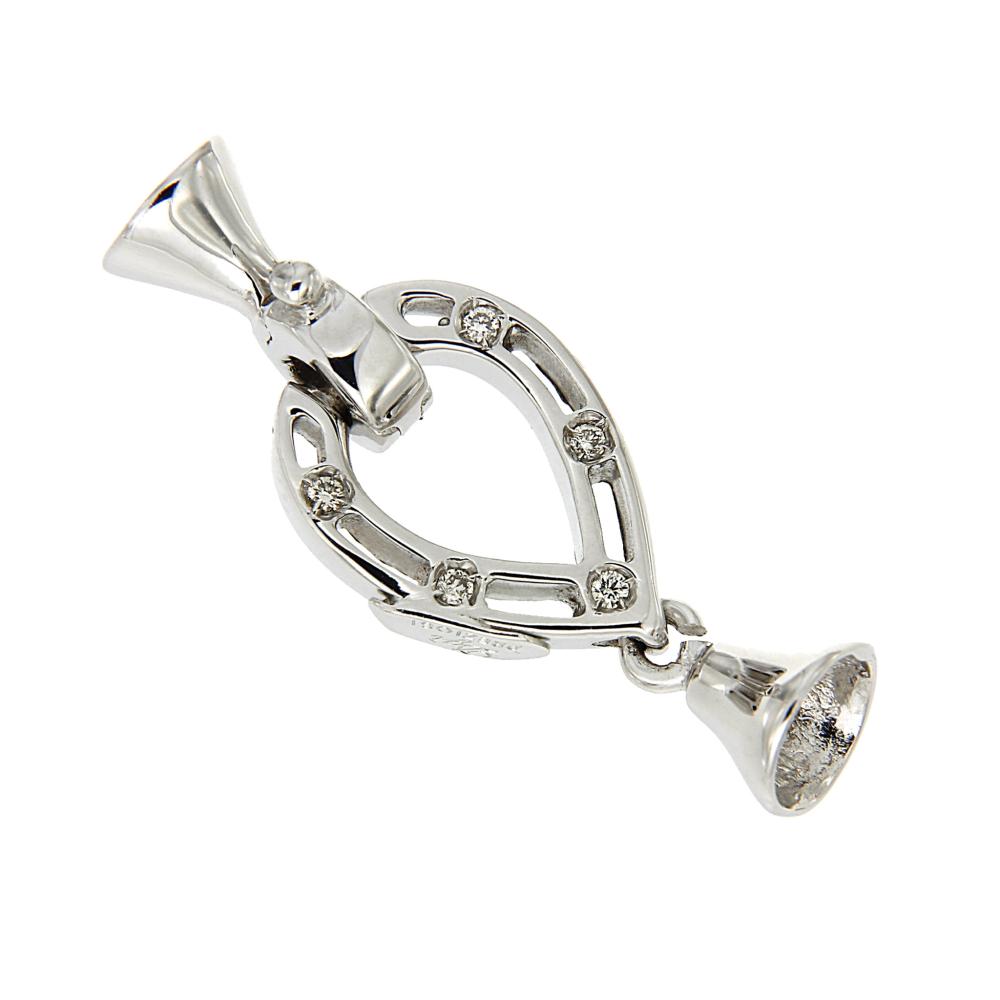 Chiusura per Filo di Perla con Diamanti CT 0.10