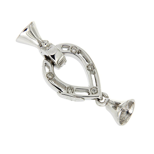 Chiusura per Filo di Perla con Diamanti CT 0.10