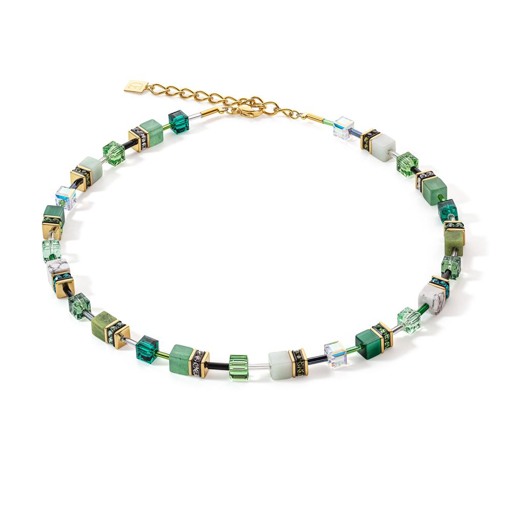 Collana geocube iconic precious verde