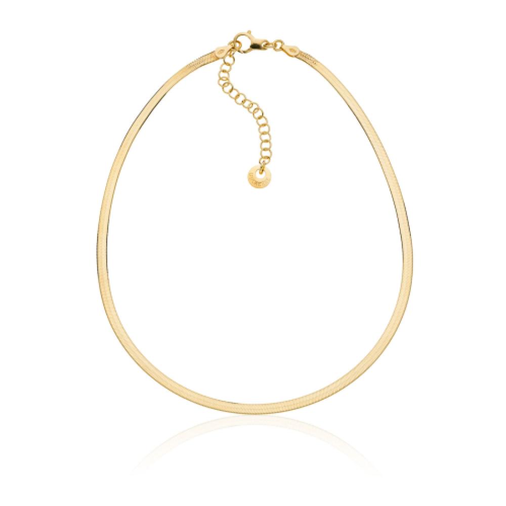 Collana in argento dorato Herringbone Unoaerre Ref. 6391