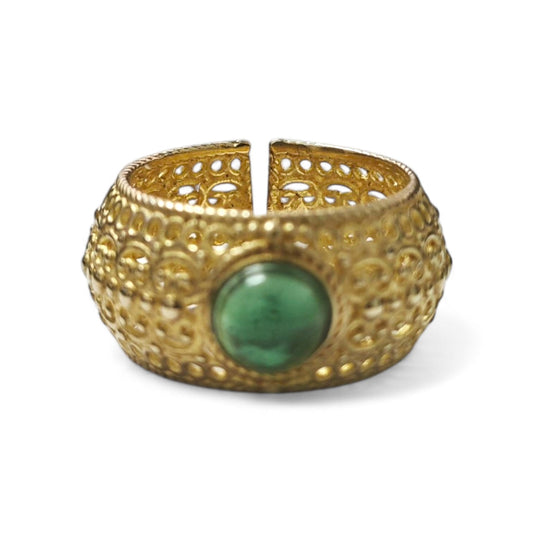 Anello in Argento con Tormalina Centrale