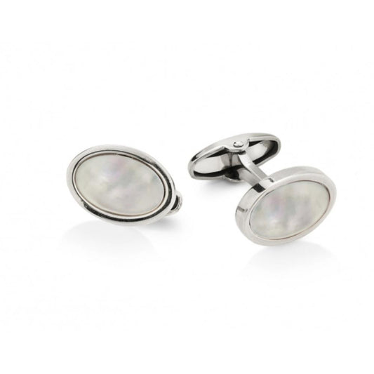 Gemelli in argento bianco UNOAERRE 5459