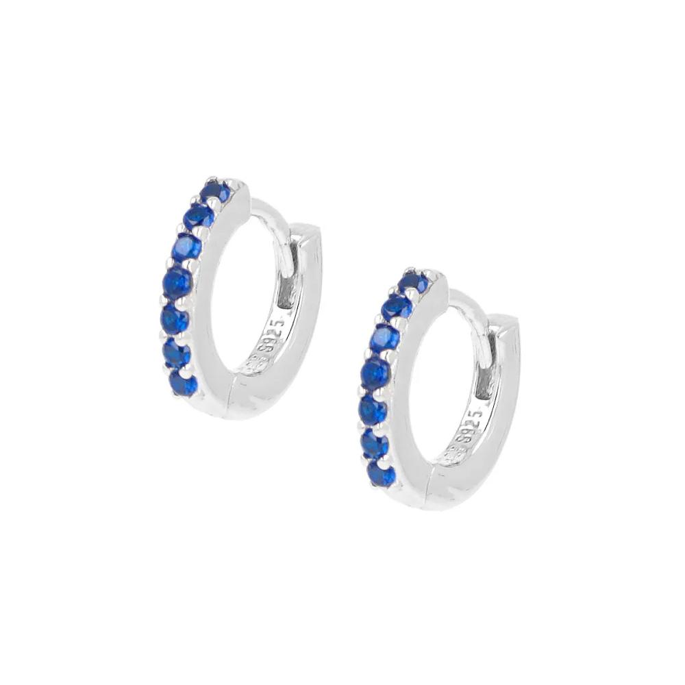 Orecchini Cerchio Tennis Mania Zirconi Blu Ref. ET1BBL