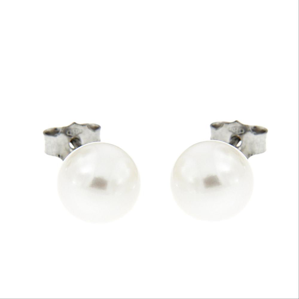 Orecchini con perla Freshwater 7/7.5 mm