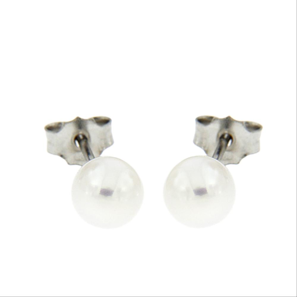 Orecchini con perla Freshwater 6.5/7 mm
