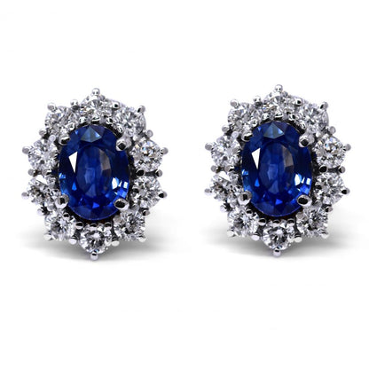 Orecchini con Zaffiri CT 2.96 e Diamanti CT 1.52