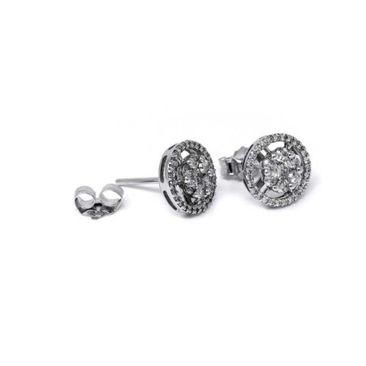 Orecchini Tondi con Diamanti CT 0.80