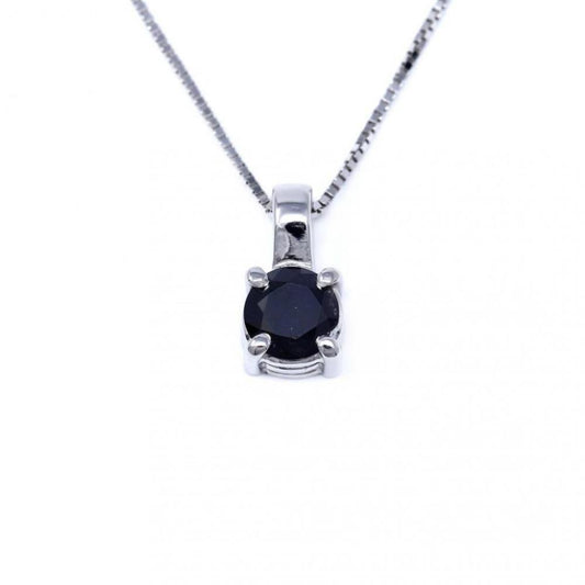 Pendente Punto Luce con Diamante Nero CT 0.16