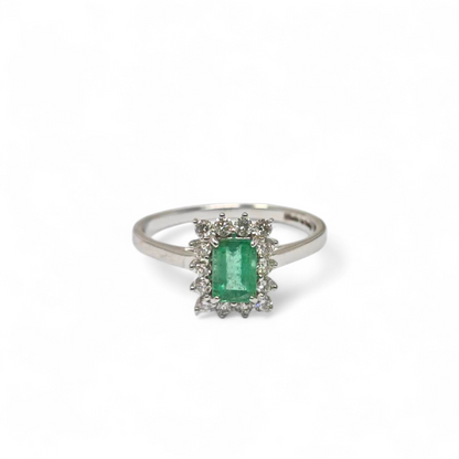 Anello con Smeraldo e Diamanti